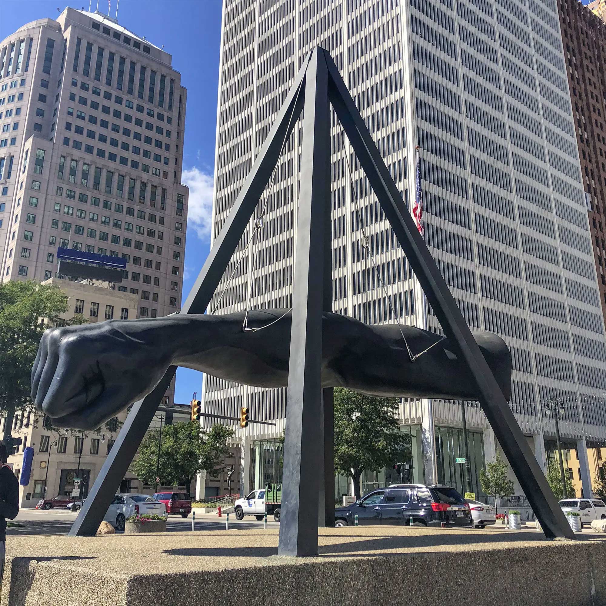 the Monument to Joe Louis