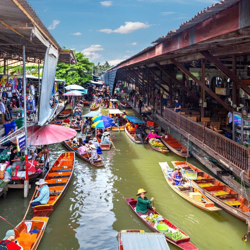 Damnoen Saduak Floating Market thailand