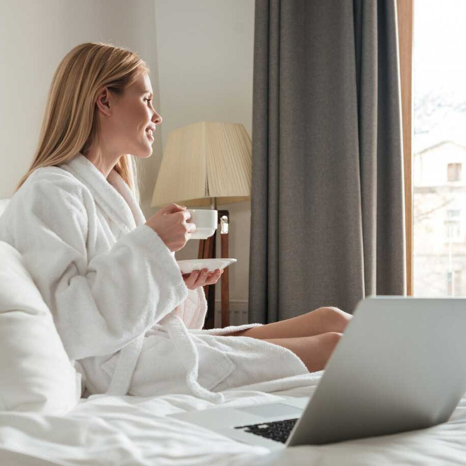 woman stay accommodation trip