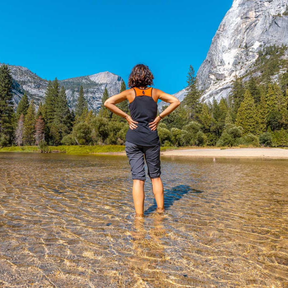 Comfortable Lodging Woman Yosemite USA