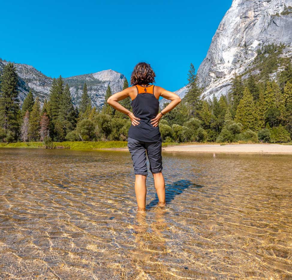 Comfortable Lodging Woman Yosemite USA